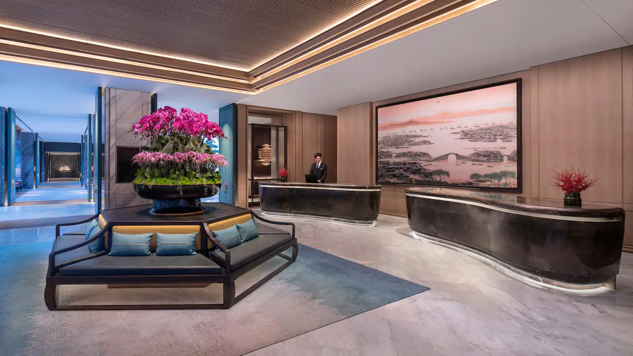 Lobby Reception at Park Hyatt Suzhou